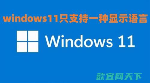 windows11只支持一种显示语言怎么办 win11单语言版怎么改语言