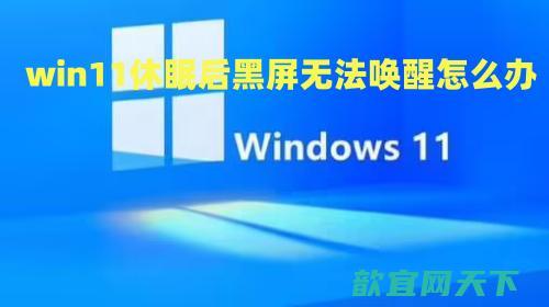 win11休眠后黑屏无法唤醒怎么办 win11睡眠无法唤醒黑屏解决方法